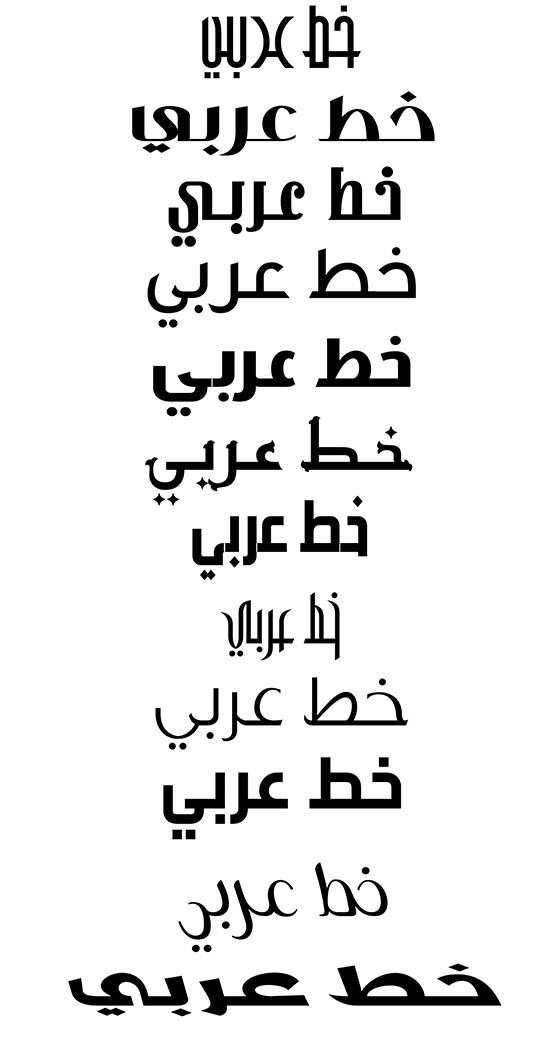 arabic fonts for windows 10